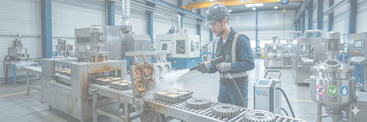 kuru buz ile fabrika temizliği